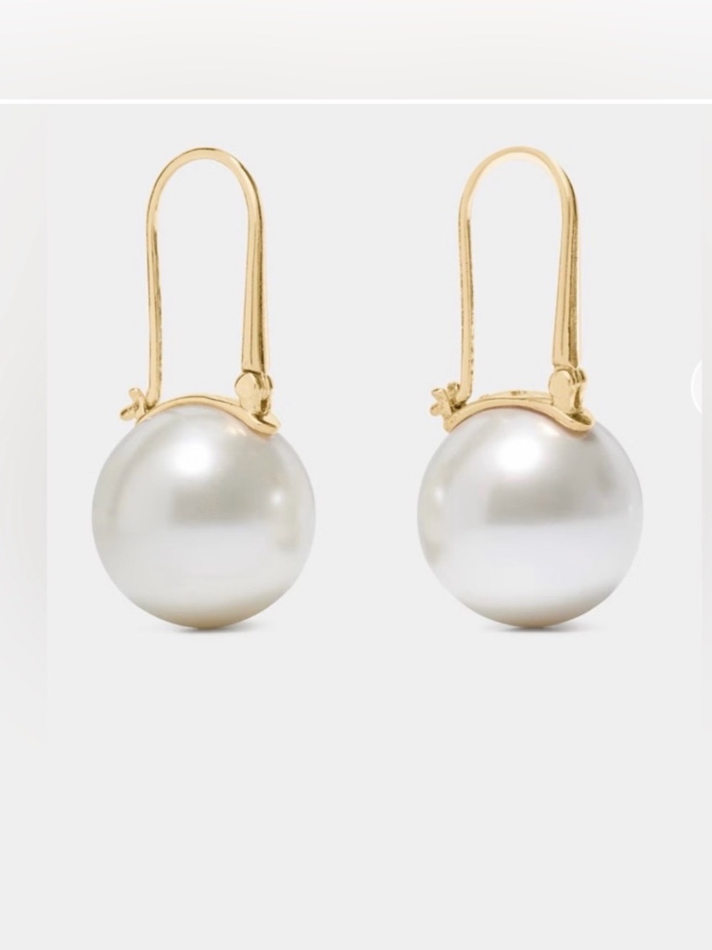 ♠️Kate Spade Gold & Pearl Dot Drop Huggies Earrings, Brand New!